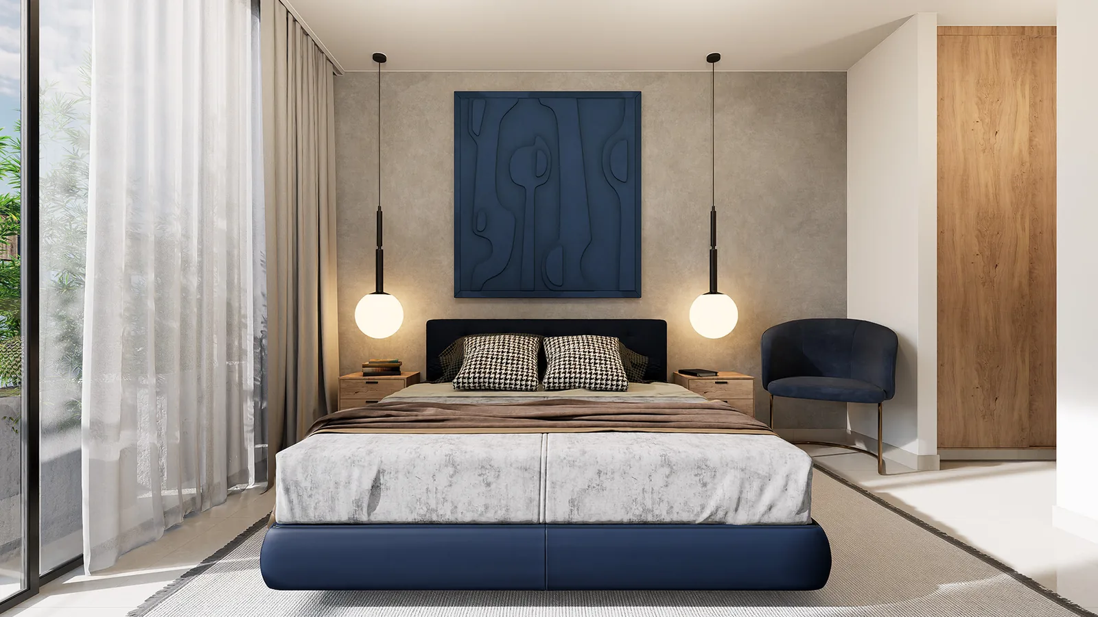 Concepto Aqua — habitación principal